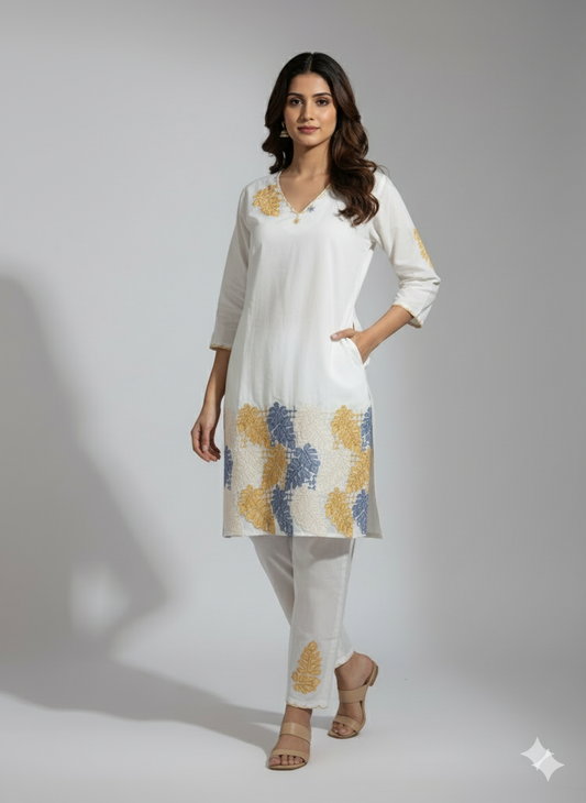 Amber Leaf Kurta Set