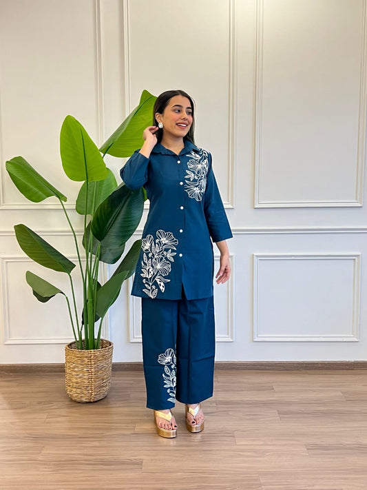 Phoolkari Cotton Co-ord set