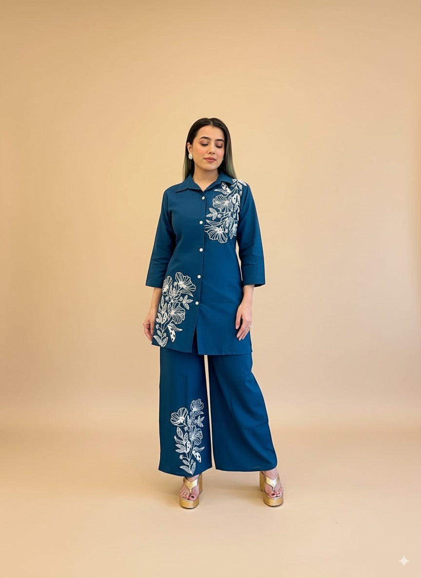 Phoolkari Cotton Co-ord set
