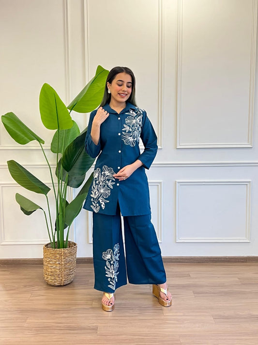 Phoolkari Cotton Co-ord set