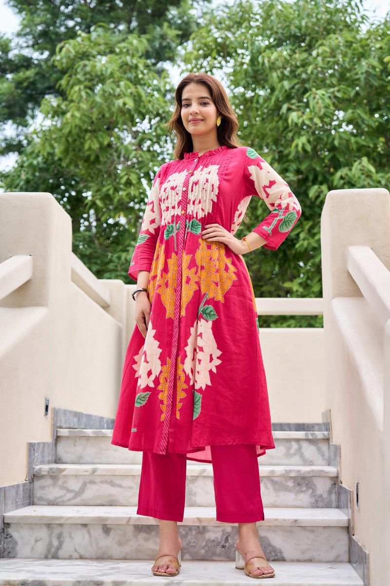 Gulbahar Cotton Mul Co-ord Set
