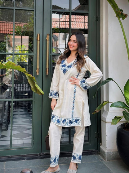 Lavnya Cotton Slub Co-ord Set