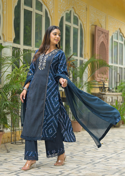 Royal Indigo Kurta Set