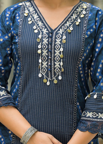 Royal Indigo Kurta Set