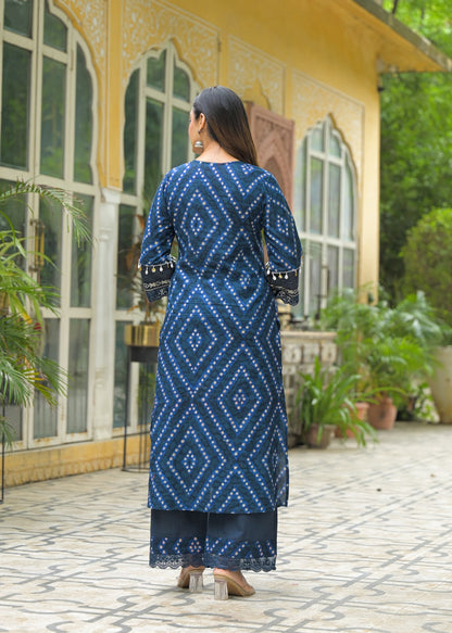 Royal Indigo Kurta Set