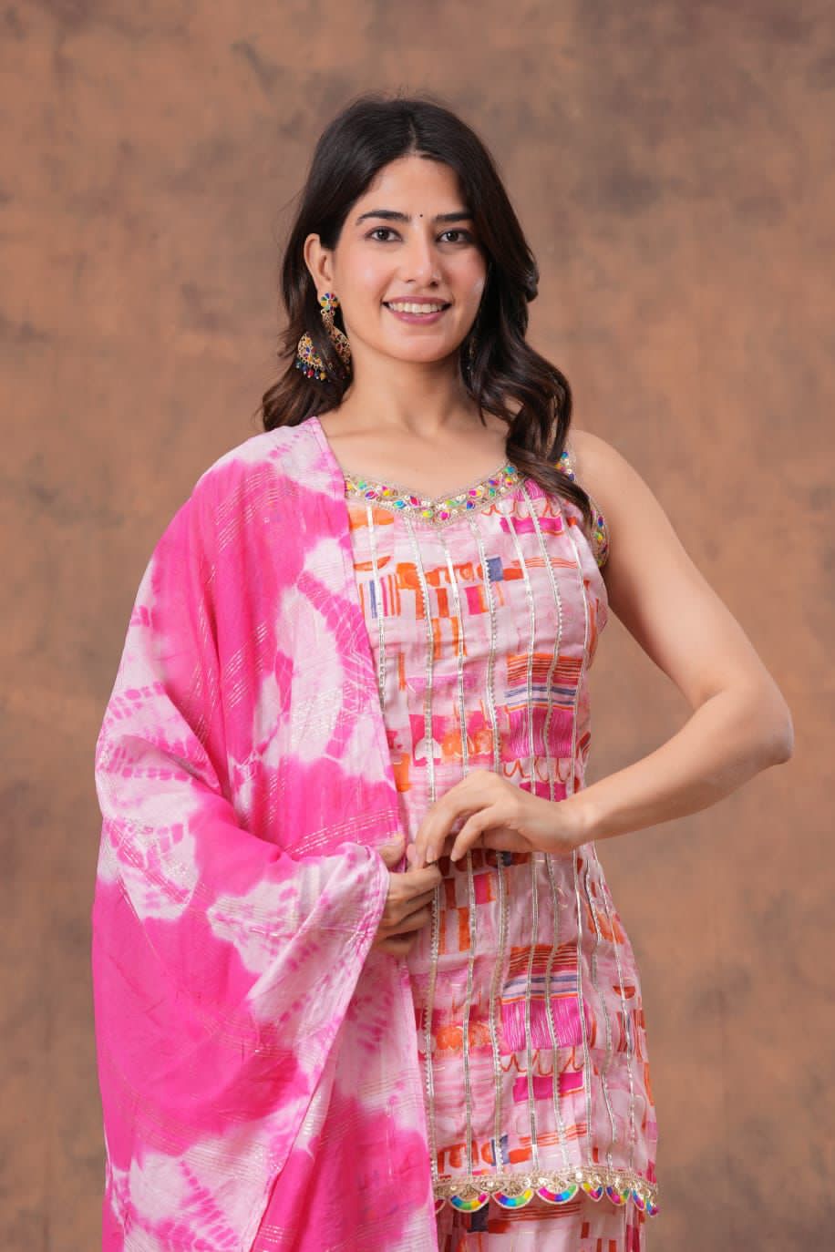 Rangreza Muslin Sharara Set