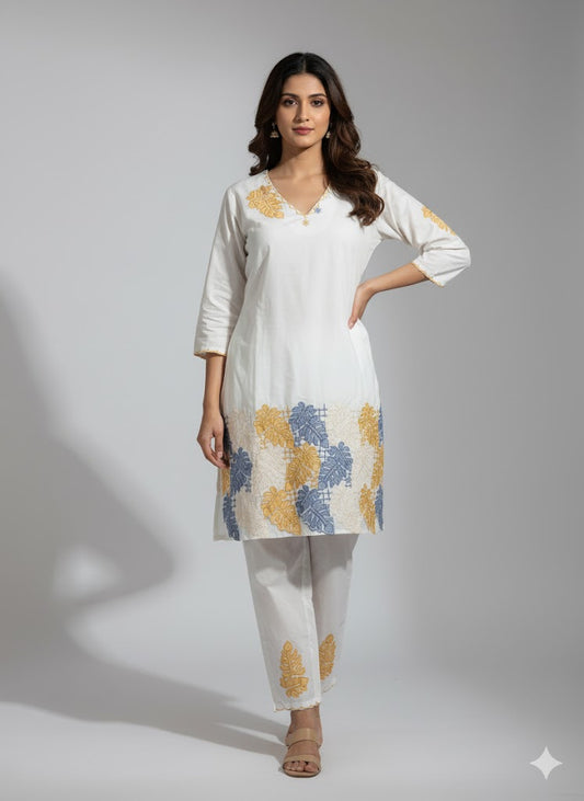 Amber Leaf Kurta Set